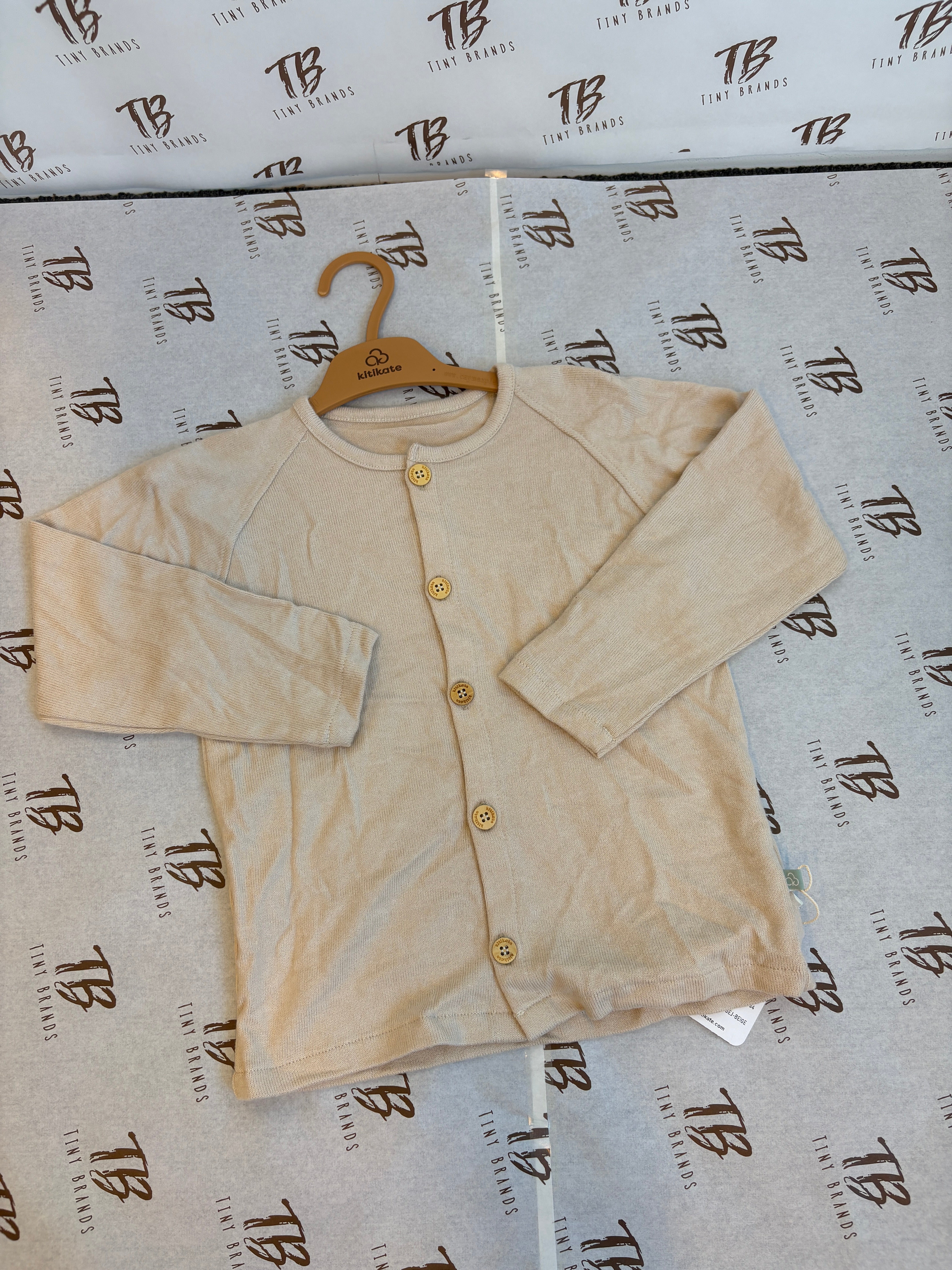 Dunne tricot beige vest