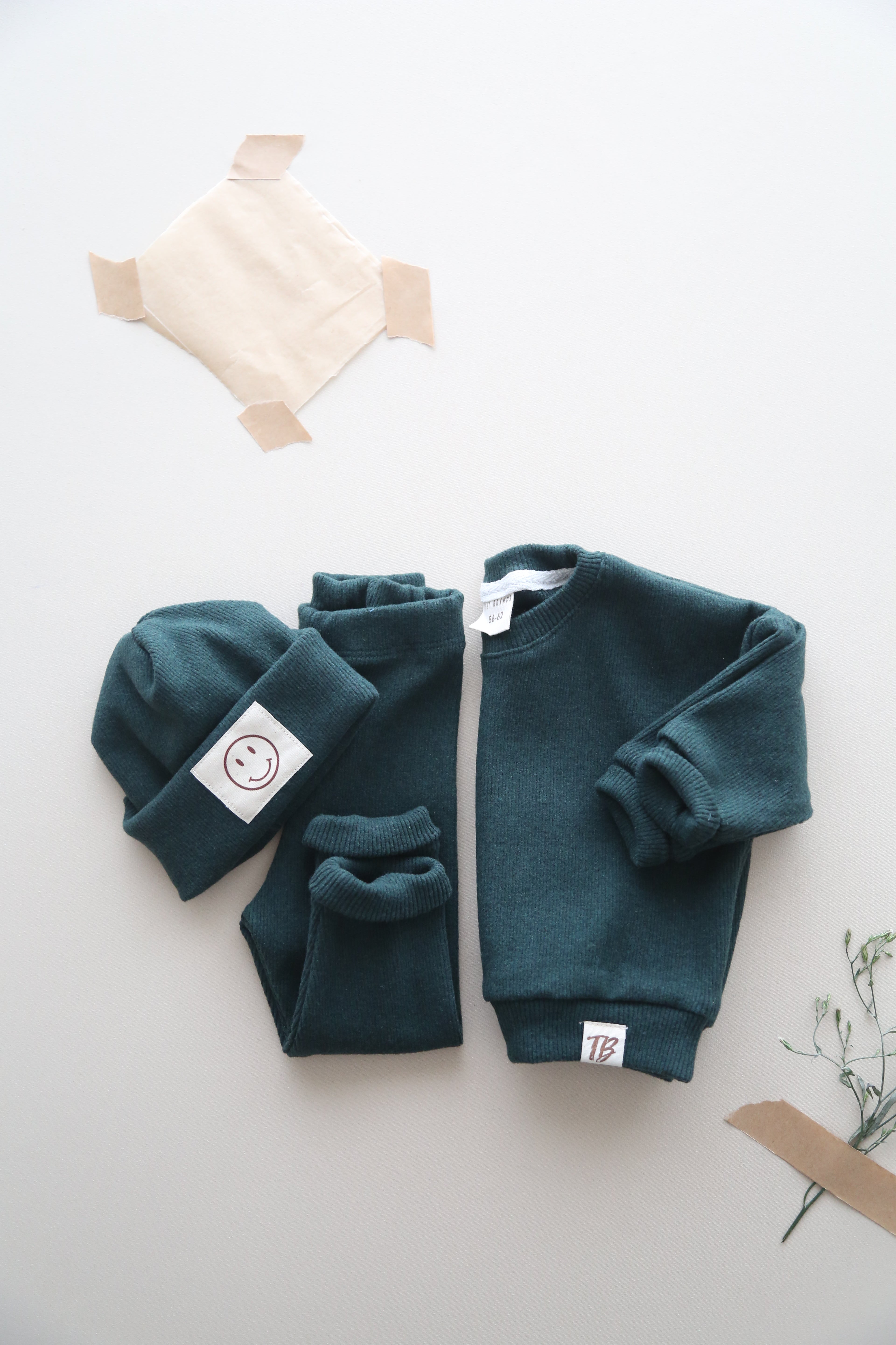 Cozy Green melange 3 pcs