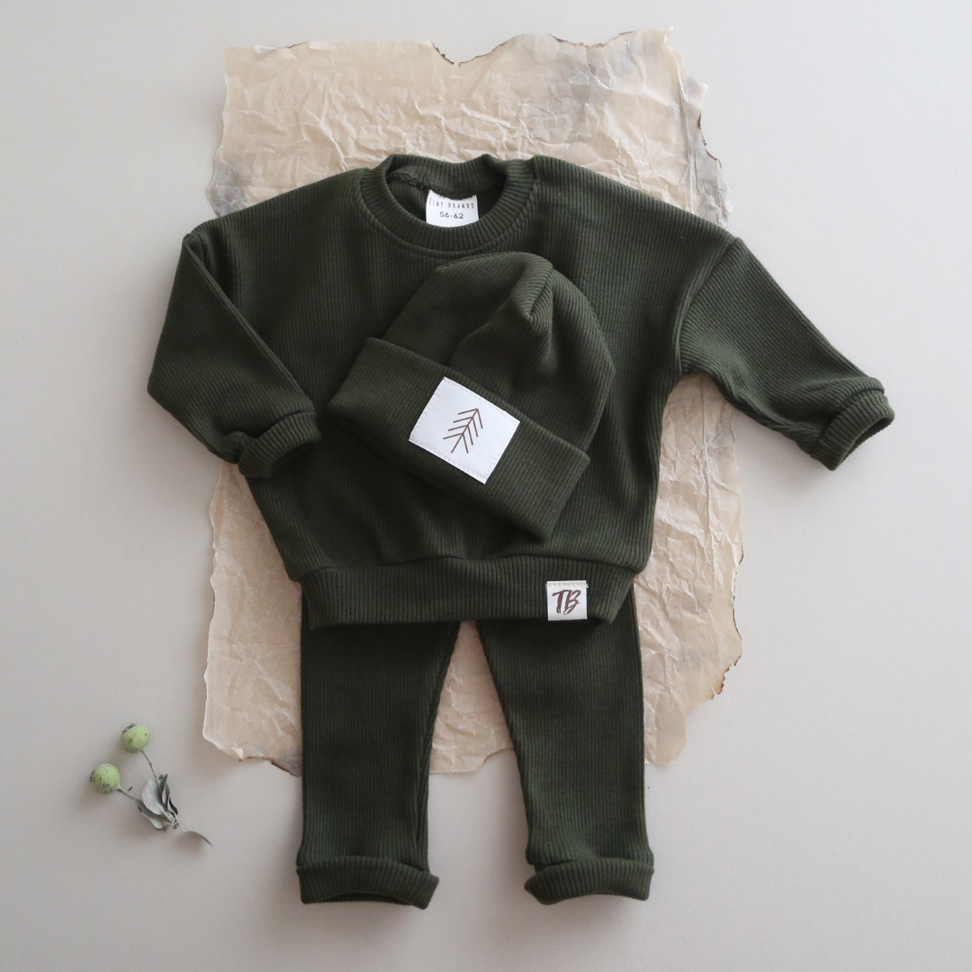 Cozy Dark Green 3 pcs