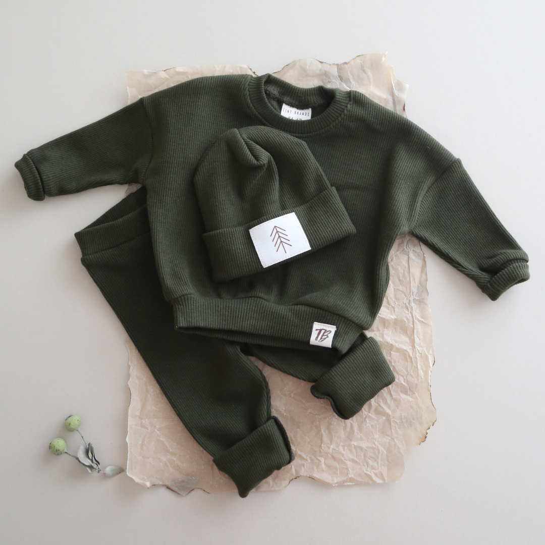 Cozy Dark Green 3 pcs